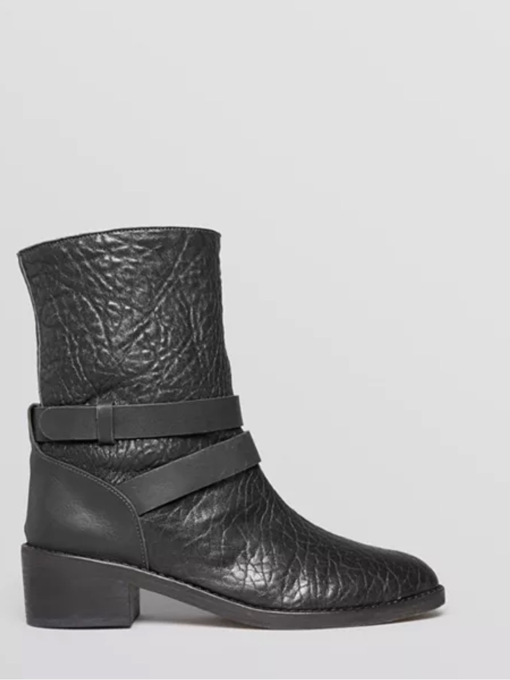Loeffler Randall Vesper Black Leather Mid-Calf Boots
